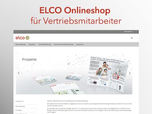 ELCO Onlineshop für Vertriebsmitarbeiter