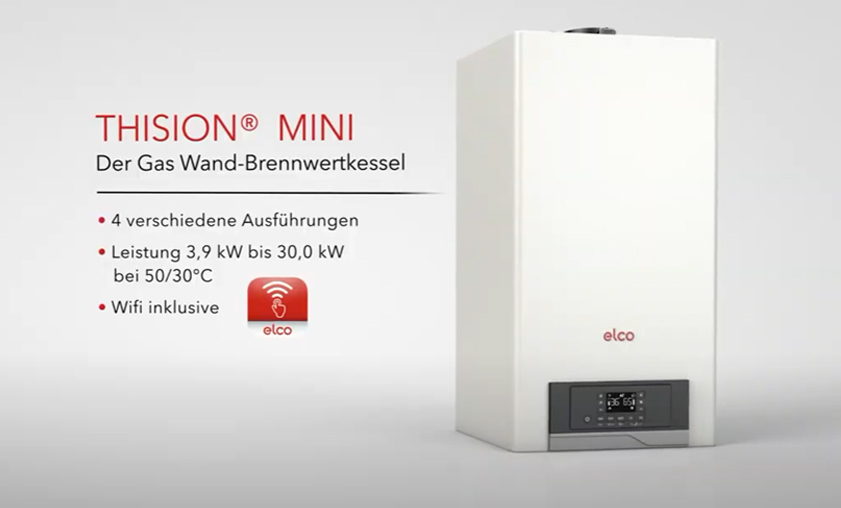 Inbetriebnahme ELCO Thision MINI Gas-Brennwertkessel 15 Brennwert-Therme 15kW 