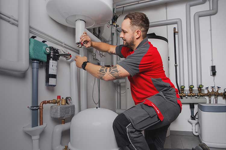 Heizung wird entlüftet